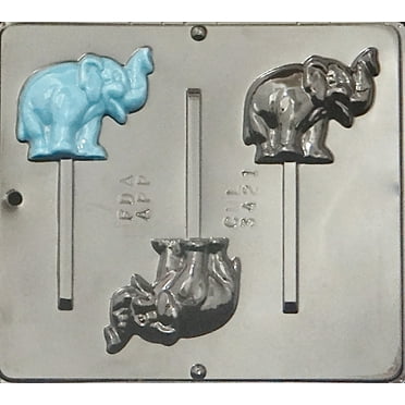 Elephant  Sucker Lollipop Chocolate Mold Soap Candy Molds SHIPS SAME DAY  m17 